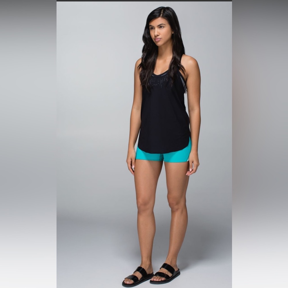Lululemon Water Bound Singlet Black Sz 2